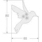 Декор на бокал колибри EC-d07101 Декор на бокал колибри EC-d07101