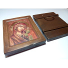 IS-1 Венчальная пара икон Спаситель и Казанская Божия матерь на ковчежной доске