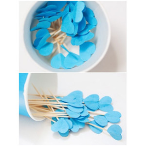 Сердечки мини на палочке