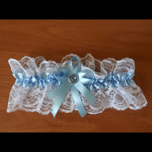 Подвязка для невесты «Голубое сияние»