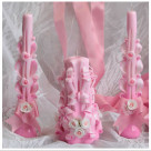 Свадебные свечи набор "Фламинго" FX-003