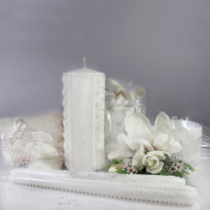 Набор свадебных свечей Семейный очаг "Прованс" Белый SVI-011  